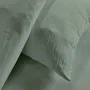 Today Essential Parure de lit 2 personnes 220 x 240 cm effet crépon sauge - Housse de couette et 2 taies