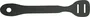 Martin Extension pour Sangle de Guitare Standard (Cuir Noir) 19x5x0.5 cm