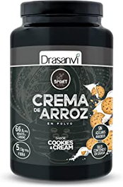 DRASANVI SPORT LIVE Crème de Riz Saveur Cookies & Cream 1 kg