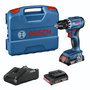 Bosch GSR 18V-45 Perceuse-visseuse sans fil Professional, 2x 2,0Ah, 82 accessoires, L-Case