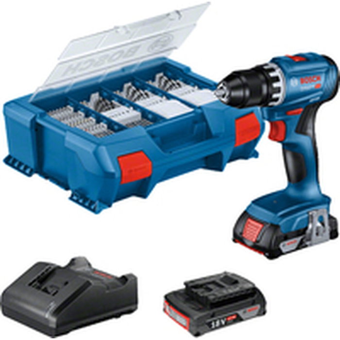 Bosch GSR 18V-45 Perceuse-visseuse sans fil Professional, 2x 2,0Ah, 82 accessoires, L-Case Bosch GSR 18V-45 Perceuse-visseuse sans fil Professional, 2x 2,0Ah, 82 accessoires, L-Case