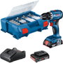 Bosch GSR 18V-45 Perceuse-visseuse sans fil Professional, 2x 2,0Ah, 82 accessoires, L-Case