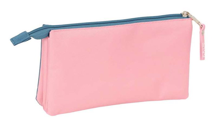 Safta Portatodo Indigo - Porte-tout triple El Pulpo, dimensions 22 x 12 x 3 cm, à partir de 3 ans