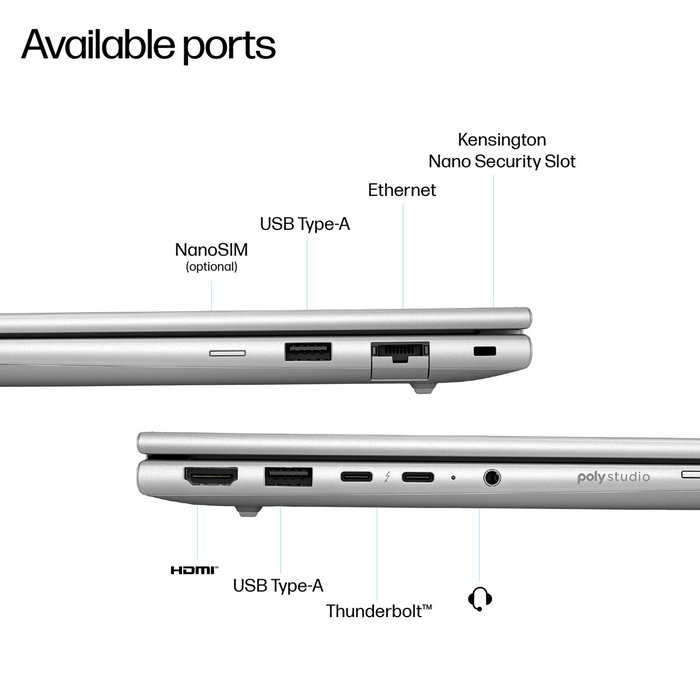 Ordinateur Portable HP AD3A0ET#ABE 14" intel core ultra 5 intel core ultra 7 16 GB RAM 512 GB SSD
