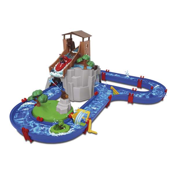 Smoby Aquaplay Adventureland - Circuit à eau - Jeu de construction - Recommandé à partir de 3 ans - Version espagnole et portugaise