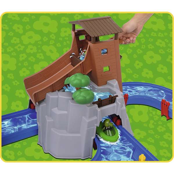 Smoby Aquaplay Adventureland - Circuit à eau - Jeu de construction - Recommandé à partir de 3 ans - Version espagnole et portugaise