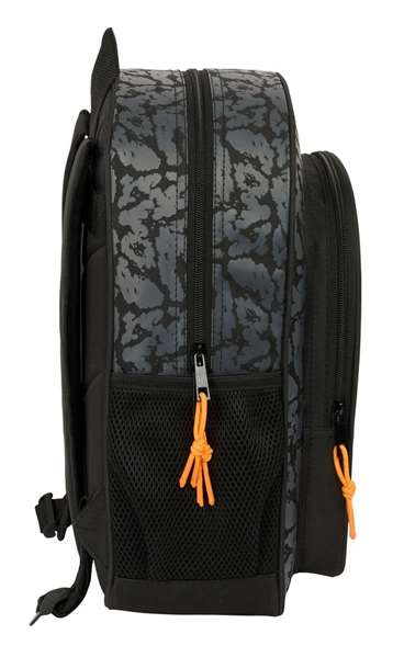 Safta Mochila Junior Adapt.Carro Naruto - Sac à dos enfant avec roulettes et animes, dimensions 32 x 38 x 12 cm, pour 3 ans et plus