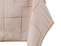Kinvara Nappe Rectangulaire Assortie Couleurs Terre 140x240 cm Plastique (Set de 24)