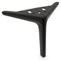 Q&Q Clay - Pied métallique pour sofa ou meuble - Finition nickel sombre - 125 mm - Métal