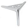Q&Q Clay - Pied métallique pour sofa ou meuble - Finition nickel sombre - 125 mm - Métal