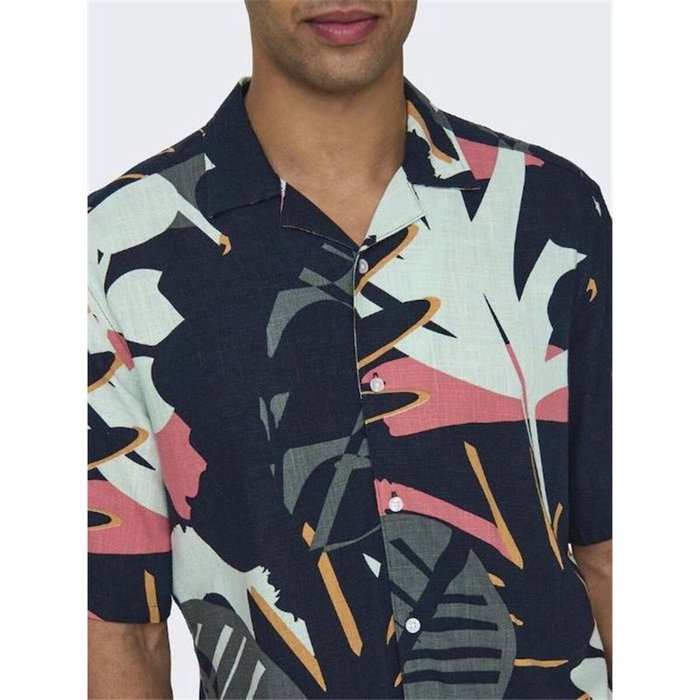 Chemise Only & Sons Onsbertil Reg Blue marine