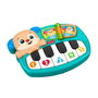 Fisher-Price Piano Perrito Ríe y Aprende JMM47 - Piano d'éveil électronique avec lumières, sons et phrases éducatives (Anglais, Français, Allemand, Espagnol)
