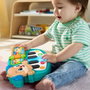 Fisher-Price Piano Perrito Ríe y Aprende JMM47 - Piano d'éveil électronique avec lumières, sons et phrases éducatives (Anglais, Français, Allemand, Espagnol)