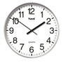 SAMI Horloge Murale HQ Taiwan Rouge 30cm Argent Mat