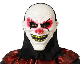 Atosa Masque de Clown Diabolique avec Dents Jaunes