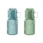 Bouteille d'eau Home ESPRIT Bleu Vert Verre 1 L (2 Unités)