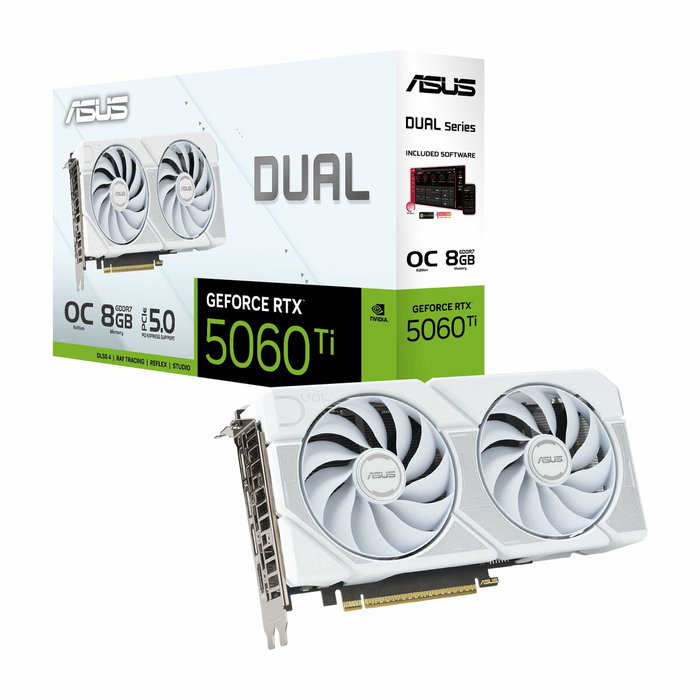 Carte Graphique Asus OC White Edition 90YV0MP5-M0NA00 geforce rtx 5060 ti 8 GB GDDR7