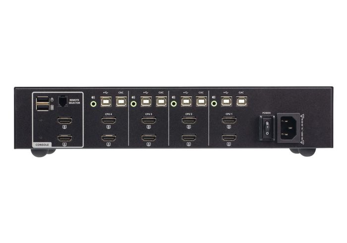 Aten CS1144H4C Commutateur KVM Sécurisé 4 Ports USB HDMI Dual Display avec CAC, Conforme PSD PP v4.0