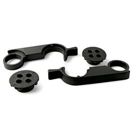 HERRAJES ALK Enganche unión para tablero de mesa noir