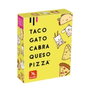 Ludilo - Jeu de cartes Taco Chat Chèvre Fromage Pizza, contient 64 cartes, espagnol