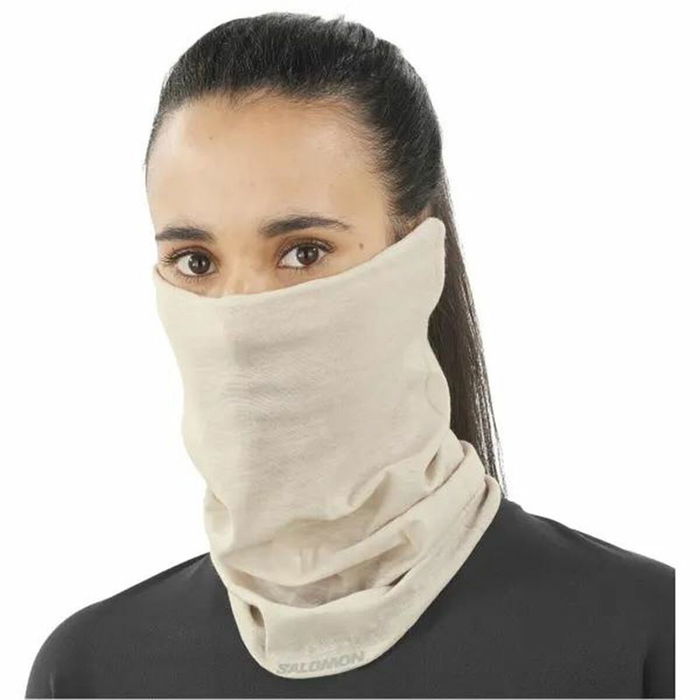 Snood polaire Salomon Cross NeckHead Tube Rainy Day Marron Clair