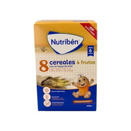 NUTRIBEN 8 Céréales Miel et 4 Fruits 600g