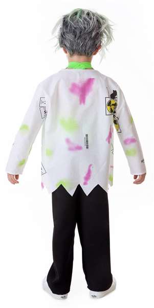 Creaciones Llopis Costume d'enfant Scientifique Fou T-5 - Pantalon, Veste et Gilet - Taille 10-12 ans