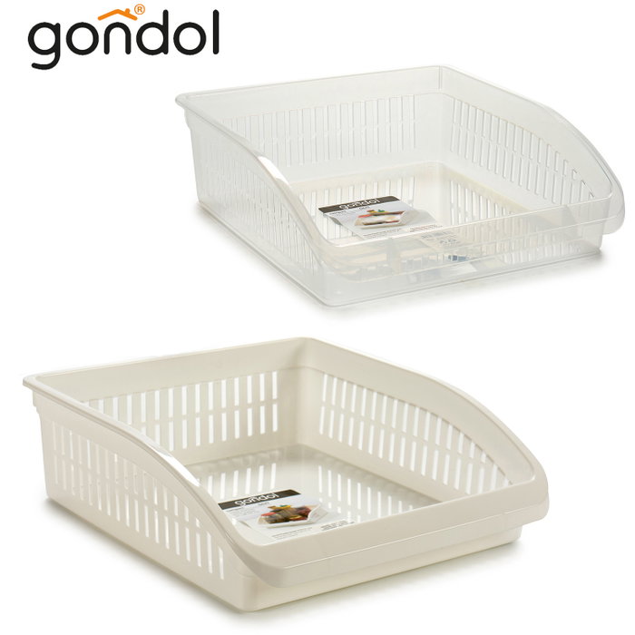Gondol Organisateur de Cuisine en Plastique Blanc Transparent 26 x 8,5 x 29 cm (Set de 24) Gondol Organisateur de Cuisine en Plastique Blanc Transparent 26 x 8,5 x 29 cm (Set de 24)