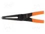 BAHCO Pince à anneaux intérieure droite 85-165mm