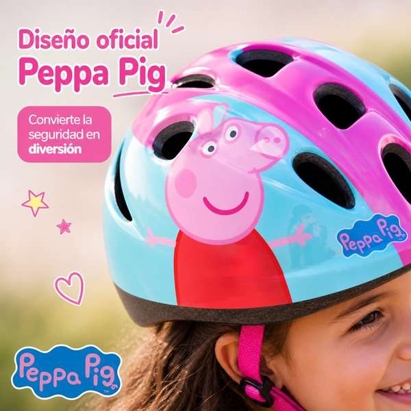 Peppa Pig Casque pour enfant 52-56 cm - Rosa Peppa Pig Casque pour enfant 52-56 cm - Rosa