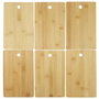 Cook Concept Ensemble de 6 planches à découper en bambou avec support en métal