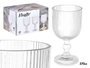 Vivalto Verre à Pied Rayé Transparent 370 ml 8.7x16.3x8.7 cm (Set de 24)