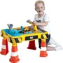Klein 3237 Table Multi Jeux Sable et Eau Caterpillar avec 2 Bassins Amovibles, Pont, Pelle et Accessoires