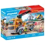 PLAYMOBIL 71750 - Camion de chantier avec grue, ouvrier et accessoires, jeu de construction 55 pièces, pour enfants dès 4 ans
