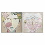 DKD Home Decor Toile Rose Design Visage Boho