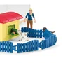 Schleich 42607 Farm World - Hôtel des Animaux de la Ferme, Coffret de 54 Pièces avec Figurines de Chien, Chat, Lapin et Accessoires, Jouet d'imagination 3 ans et plus