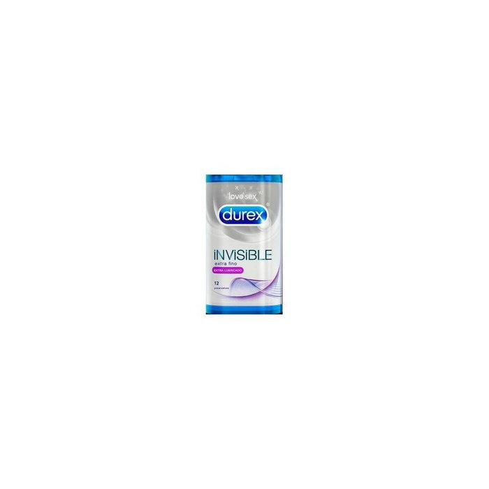 Durex Préservatifs Invisible Extra Lubrifiés, 12 unités