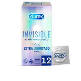 Durex Préservatifs Invisibles Extra Lubrifiés - Lot de 12