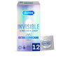 Durex Préservatifs Invisible Extra Lubrifiés, 12 unités