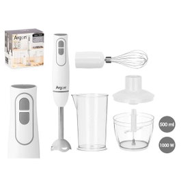 ARGON Set de batteur avec accessoires 1000W Blanc-Gris