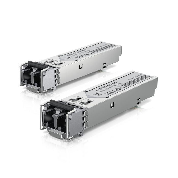 Ubiquiti Module émetteur-récepteur fibre optique 1,25 Gbps, LC, multimode Ubiquiti Module émetteur-récepteur fibre optique 1,25 Gbps, LC, multimode