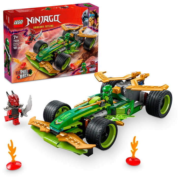 LEGO NINJAGO Voiture de course à rétrofriction de Lloyd 71828