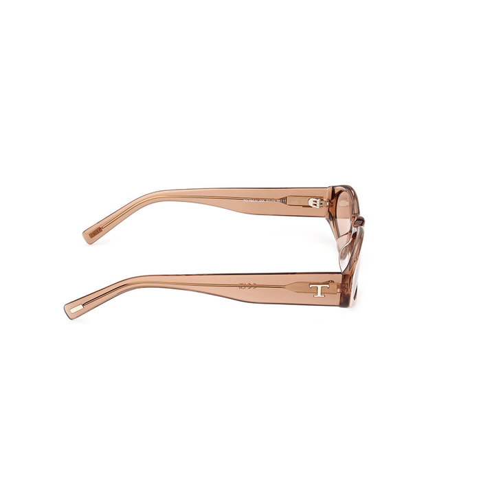 Tod'S Lunettes de soleil femme ovalées TO0362-H 45E Marron clair brillant Monture Marron 57mm