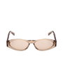 Tod'S Lunettes de soleil femme ovalées TO0362-H 45E Marron clair brillant Monture Marron 57mm