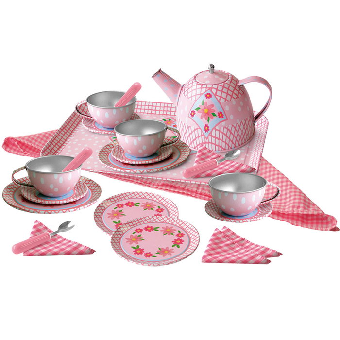 TACHAN Jeu de thé en cesta de picnic rose TACHAN Jeu de thé en cesta de picnic rose