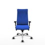 Piqueras Y Crespo Fauteuil Albacete, mécanisme synchrone, tissu bleu