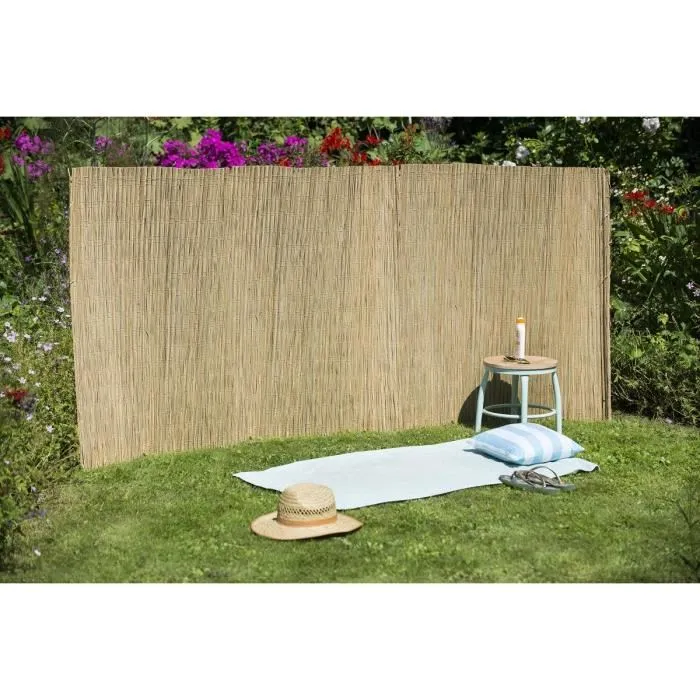Nature - Canisse de Carex Naturel Occultante 100% - Dimensions 1x3 m - Épaisseur 6/7 mm - Décoration Durable - Garantie 2 Ans
