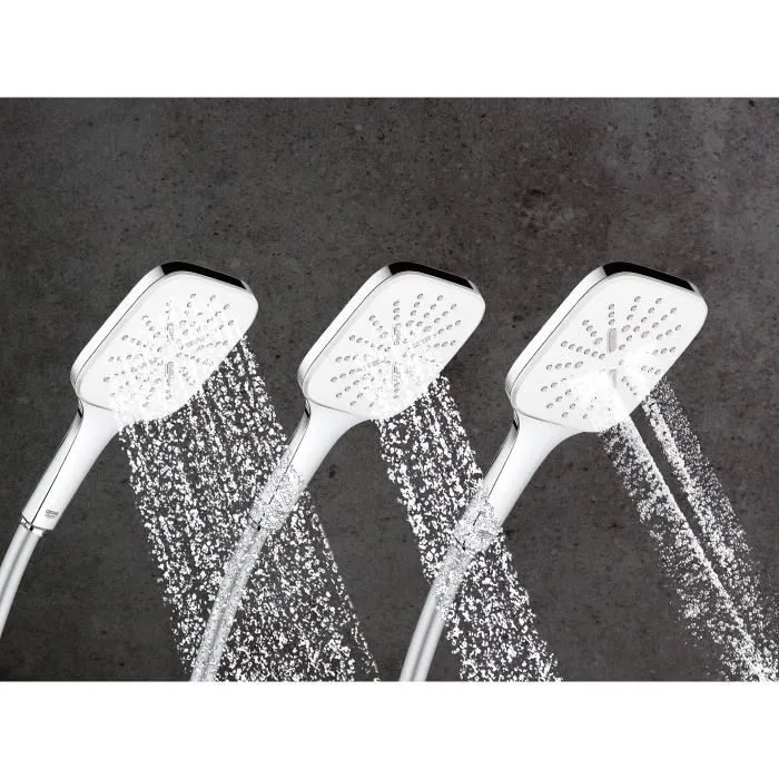 GROHE Ensemble de douche 3 jets avec barre - Colonne de douche avec technologie EcoJoy, économie d'eau jusqu'à 40%