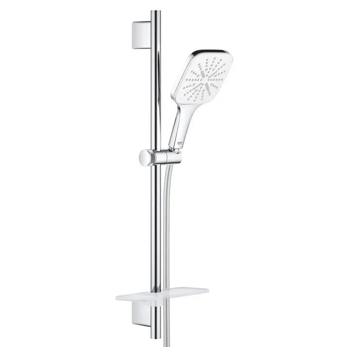 GROHE Ensemble de douche 3 jets avec barre - Colonne de douche avec technologie EcoJoy, économie d'eau jusqu'à 40%