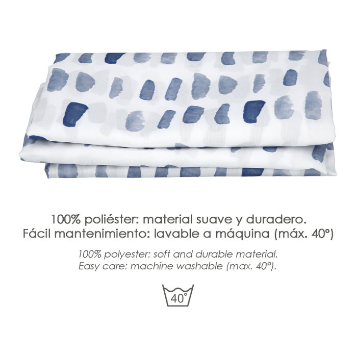 ORYX Rideau de douche Matrix bleu 180x200cm imperméable ORYX Rideau de douche Matrix bleu 180x200cm imperméable